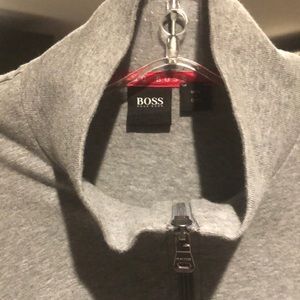 Hugo Boss full zip fleece sweater jacket